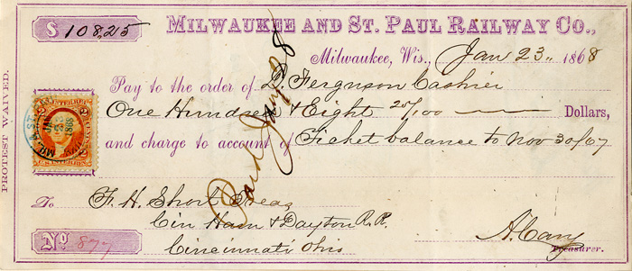 Milwaukee and St. Paul Railway Co.