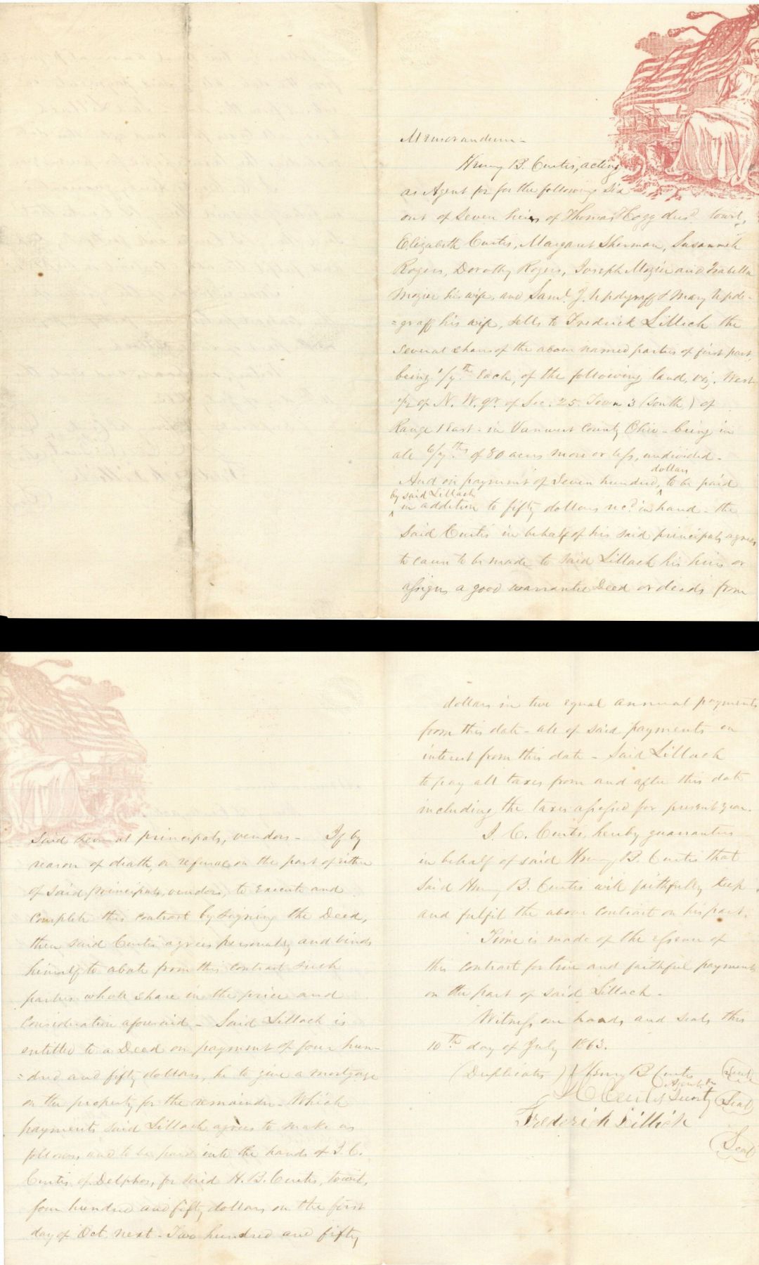 Civil War Letter Related to Will - Civil War Documents