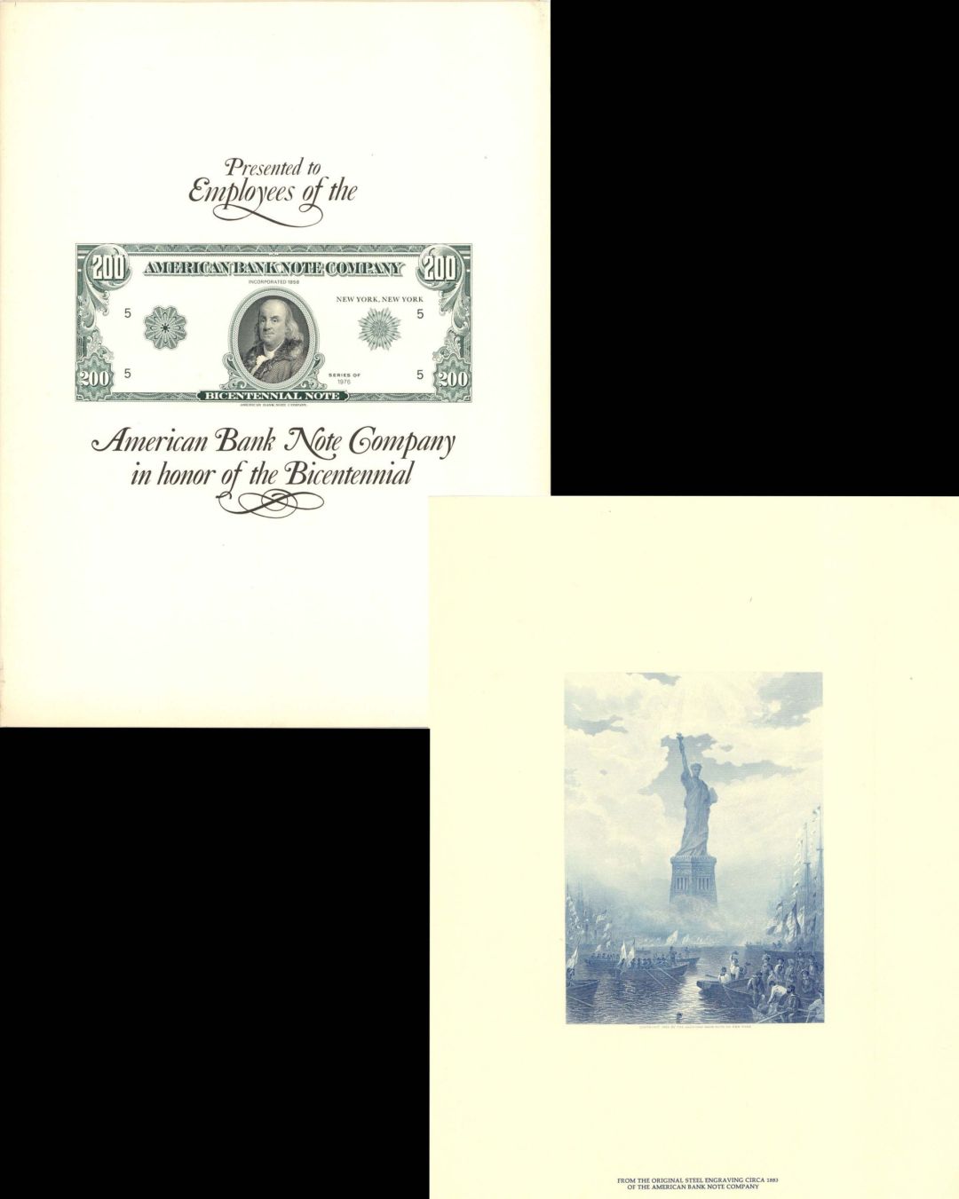 American Bank Note Company Folder  - American Bank Note Company