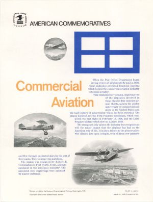 American Bank Note Company American Commemoratives Commercial Aviation - 1976 dated