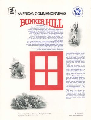 American Bank Note Company American Commemoratives for Bunker Hill - 1975 dated