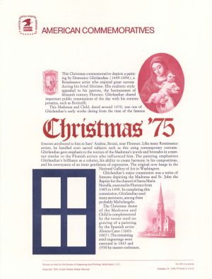 American Bank Note Company American Commemoratives for Christmas '75 - 1975 dated