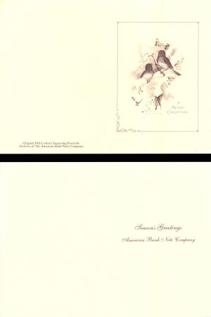 American Bank Note Company Christmas Card  - American Bank Note Company 