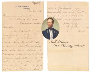 Autographed Letter signed by William T. Sherman - 1891 dated Autograph