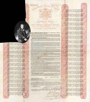 Poyaisian Bond signed by Gregor Mac Gregor - 1827 dated Fraudulent £500 Bond - Great History