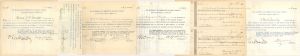 Group of Gouverneur and Oswegatchie Railroad Co. Stocks and Transfer Sheets Signed by Chauncey M. Depew and E.V.W. Rossiter - 1899 and 1907 dated Autographed Stock Certificate