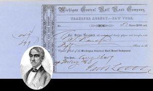 Michigan Central Rail Road Co. Signed by Jacob Little - 1859 dated Transfer Receipts