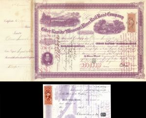 New York, Chicago and St. Louis Railroad Company Stock Certificate - Ghosts  of Wall Street