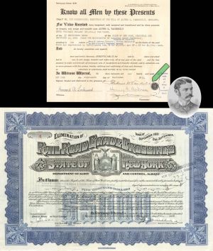 State of New York signed by Frederick W. Vanderbilt on Transfer - 1932 and 1933 dated $1,000 General Bond