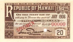 Republic of Hawaii - $12.50