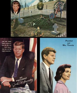 Set of 3 John F. Kennedy Postcards