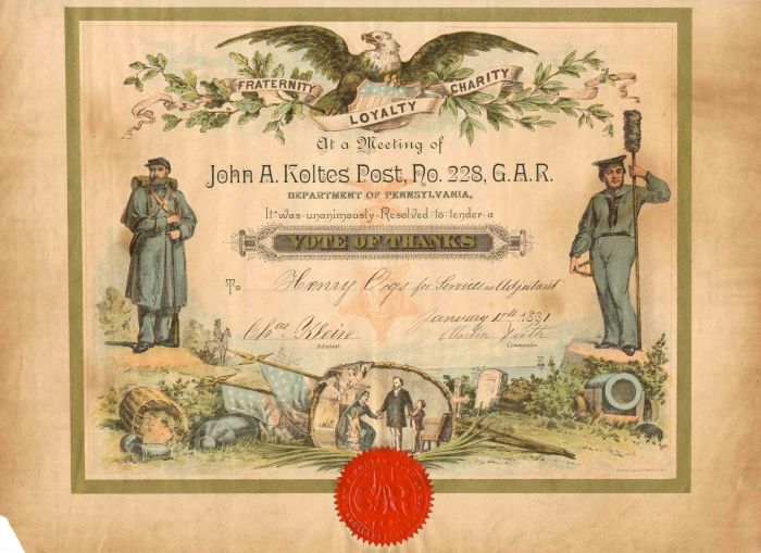 John A. Koltes Post, No. 228, G.A.R.