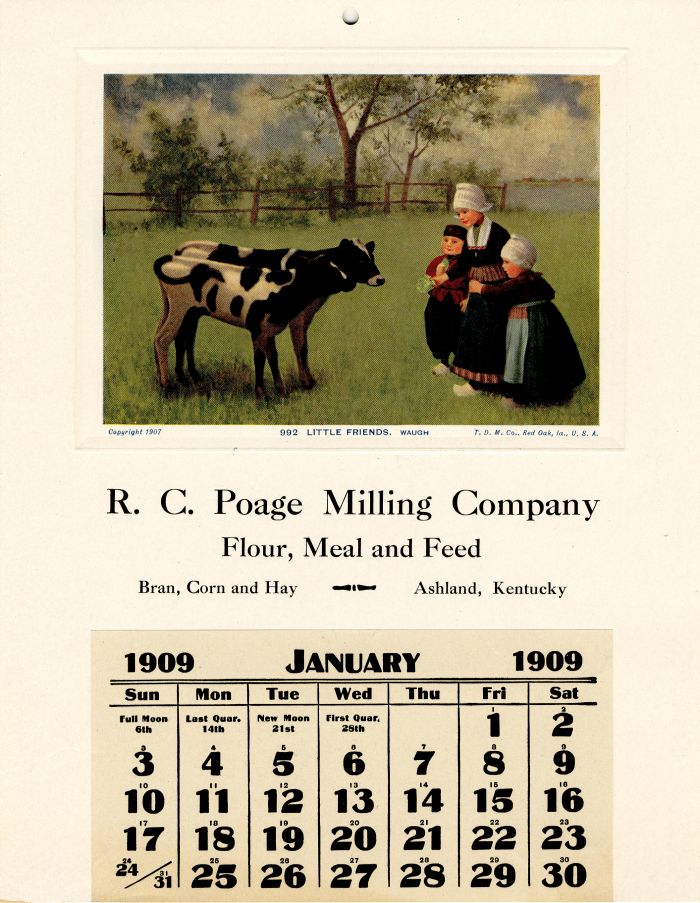 R.C. Poage Milling Co. - Salesman Sample Calendar