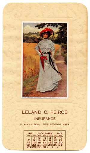 Ad Calendar for Leland C. Peirce Insurance