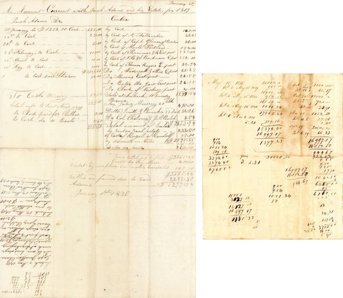 Accounting of Estate in 1819 - Americana