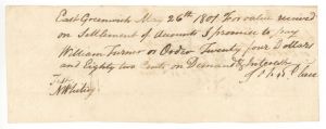 1801 dated Connecticut Promissory Note - Americana