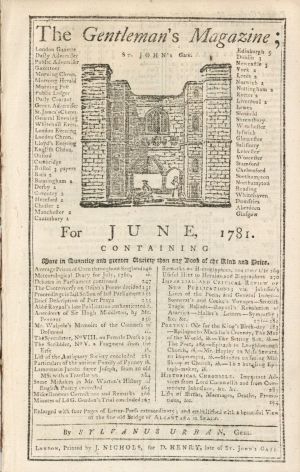 18th Century Gentleman's Magazine - Americana