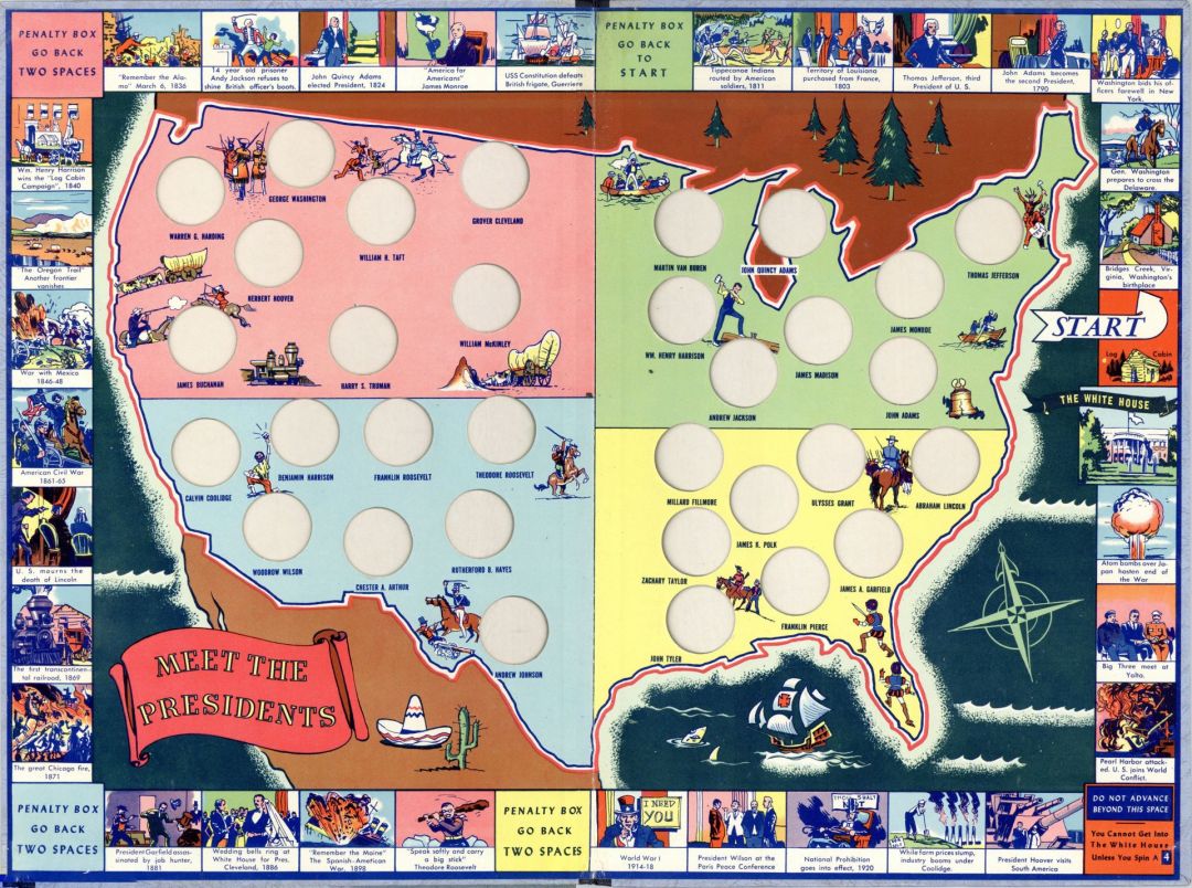 Meet the Presidents Board Game - Americana