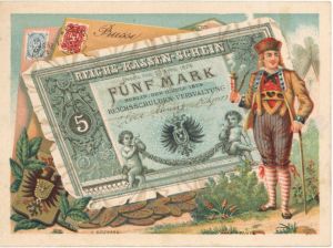 Trade Card of Foreign Paper Money - Americana