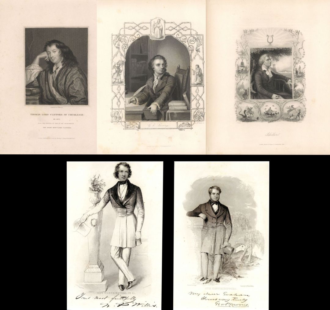 Group of Foreign Portraits - 19th Century Americana