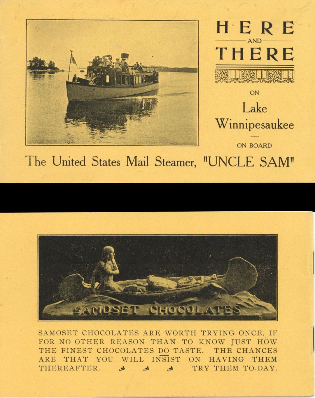 U.S. Mail Steamer Booklet - 1900's dated Americana