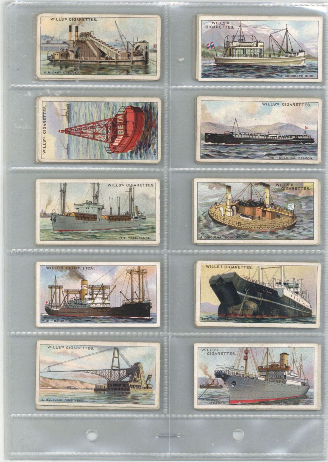 Will's Cigarettes Series of 50 Ship Cards - Americana