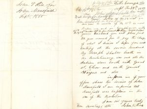 1855 Letter  -   Americana