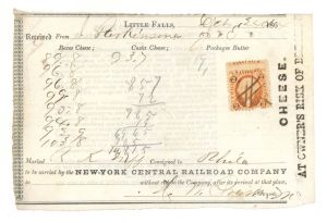 Receipt with Revenue Stamp - 1864 dated Americana