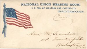 Envelope with "Free" Postage  -  Americana