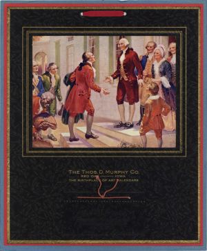 Sample Ad Calendar with George Washington - 1933 dated Americana Advertising Calendar