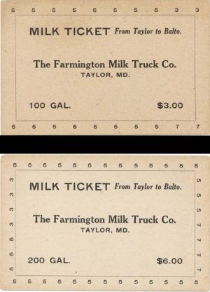 Pair of Milk Tickets -  Americana