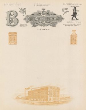 Bacorn Company Letterhead - 1915's-1920's - Americana