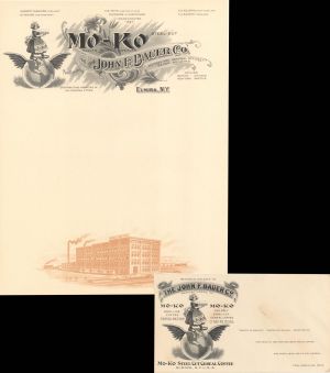 John F. Bauer Co. Letterhead and envelope - 1900's - Americana