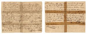 Slavery related Bill of Sale for African American Woman and Child - 1843 dated Americana