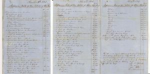 Slavery related Estate Document Listing 16 African Americans  - 1857 dated Americana