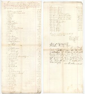 1860 dated Slavery Document - Will of Richard B. Simpson - Americana