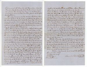 Will of Samuel A. Houston - 1854 dated Americana