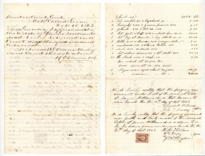 1863 dated Slavery Document - Inventory and Appraisement of Estate - Americana