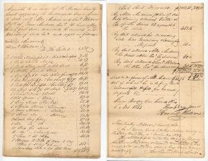 1833 dated Slavery Document - Settlement of Allen Anderson and Sam Wallace - Americana