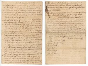 1826 dated Slavery Document - Last Will and Testament - Americana