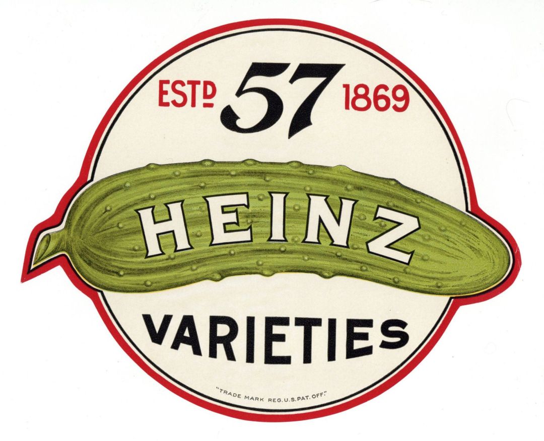 Heinz Pickle Label - 1869 dated Americana