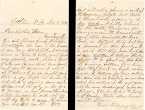 Letter Between Masons -  1888 dated Americana