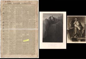 Salem Gazette and Prints - 1820 dated Americana
