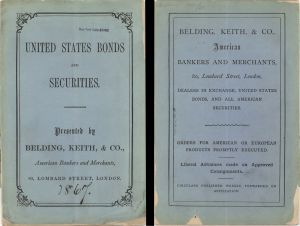 United States Bonds and Securities Booklet - 1867 dated Americana
