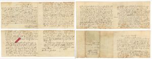 1844 dated Slavery Document - Last Will and Testament - Americana