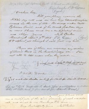 War of 1812 Pair of Letters - 1854-1855 dated Americana