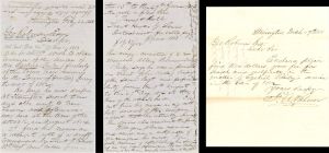 War of 1812 Pair of Letters - 1858 dated Americana