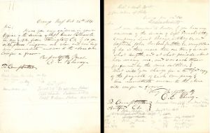 War of 1812 Pair of Letters - 1859 and 1860 dated Americana