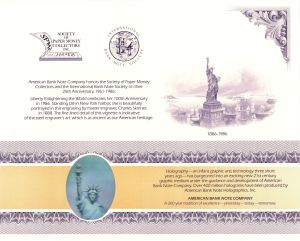 Souvenir Card # SO-43 - Americana