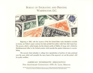 Souvenir Card # B-7 - Americana